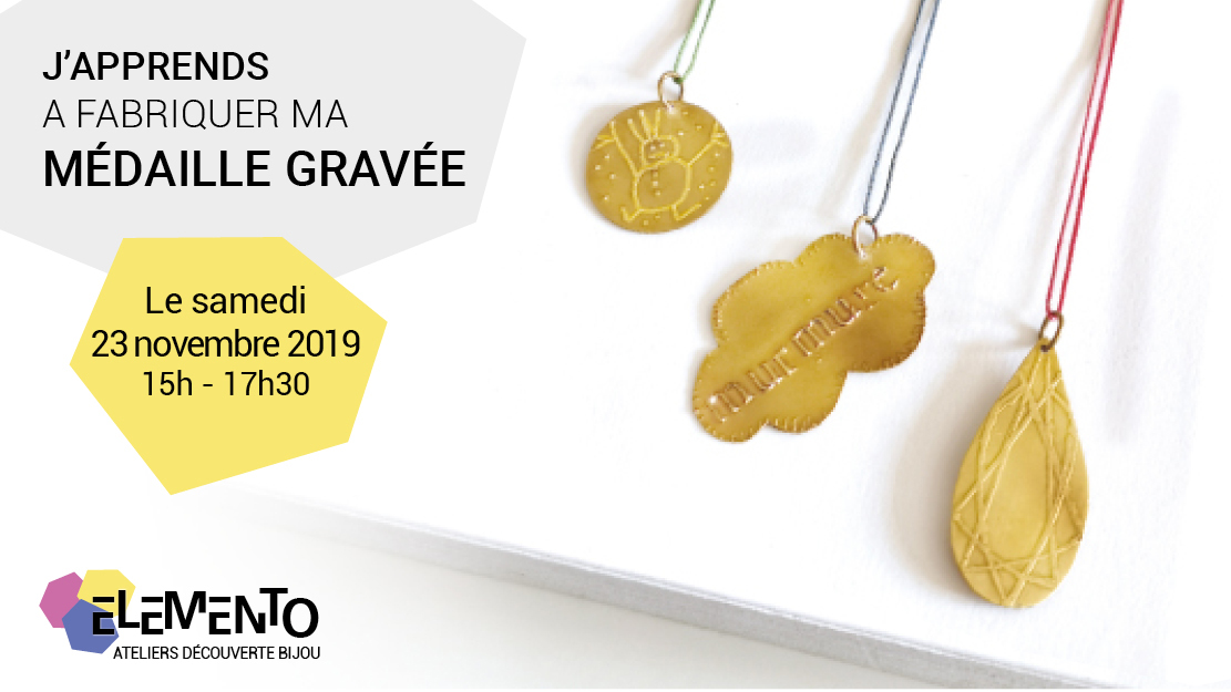 atelier bijoux gravure elemento